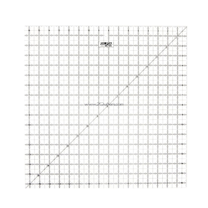 OLFA 16-1/2 Square Frosted Acrylic Ruler (QR-16S)
