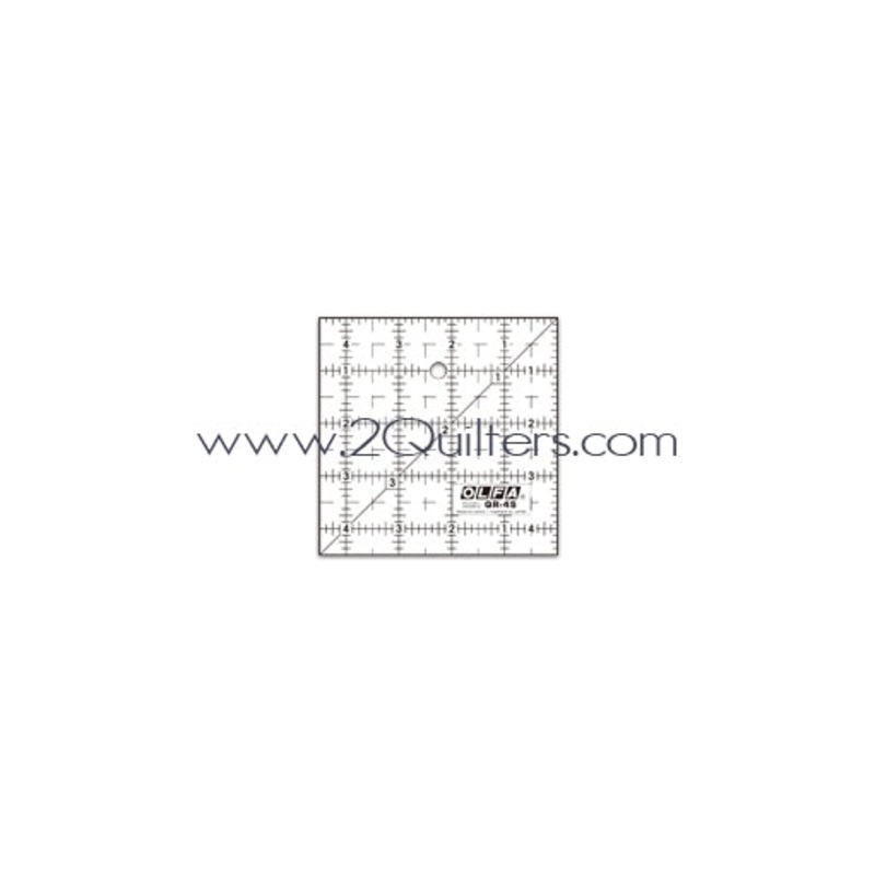 OLFA 4-1/2 Square Frosted Acrylic Ruler (QR-4S)