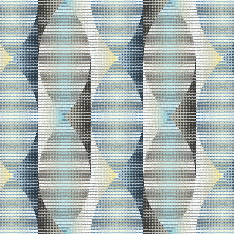 Turq Twisted Ribbons 108 Cotton (3340W-76) - Sold in UNITS of 1/4 metre