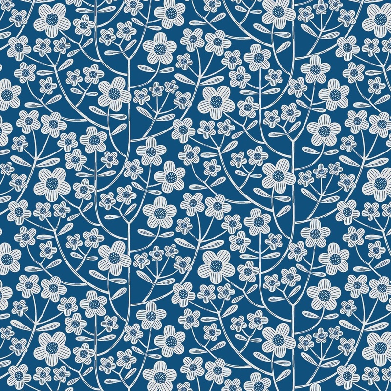 Brynn Blue 108 Cotton (16450WB-55) - Sold in UNITS of 1/4 metre