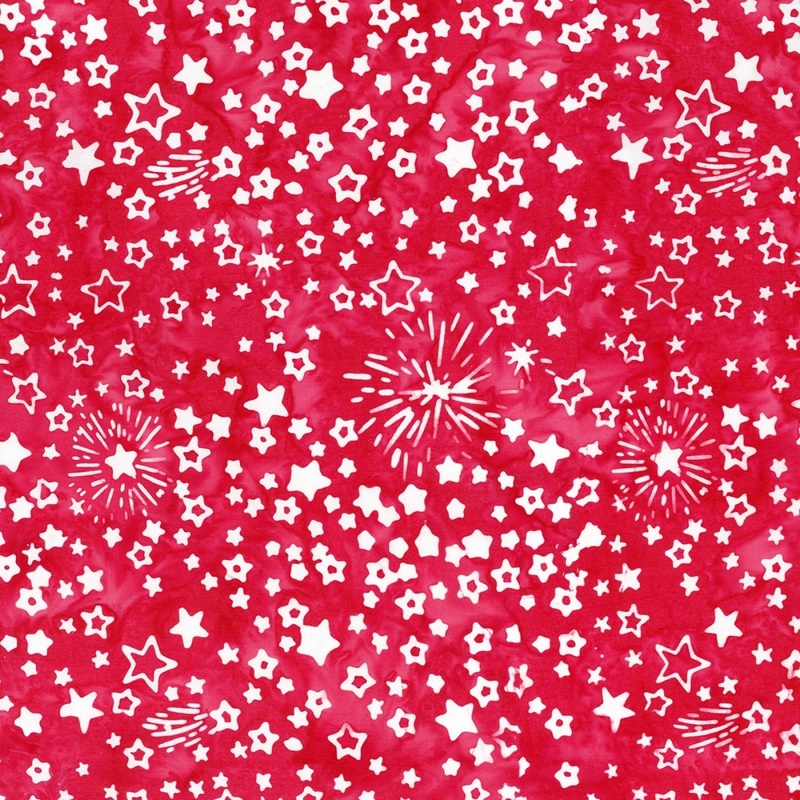 Cherry Let Freedom Reign 106 Batik (BTWB23197-211) - Sold in UNITS of 1/4 Metre