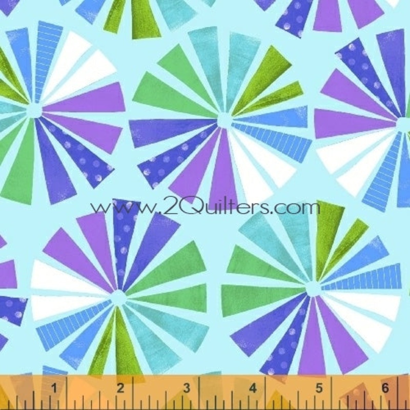 *Closeout Sale* Color and Count, Prism (light blue), per half-yard