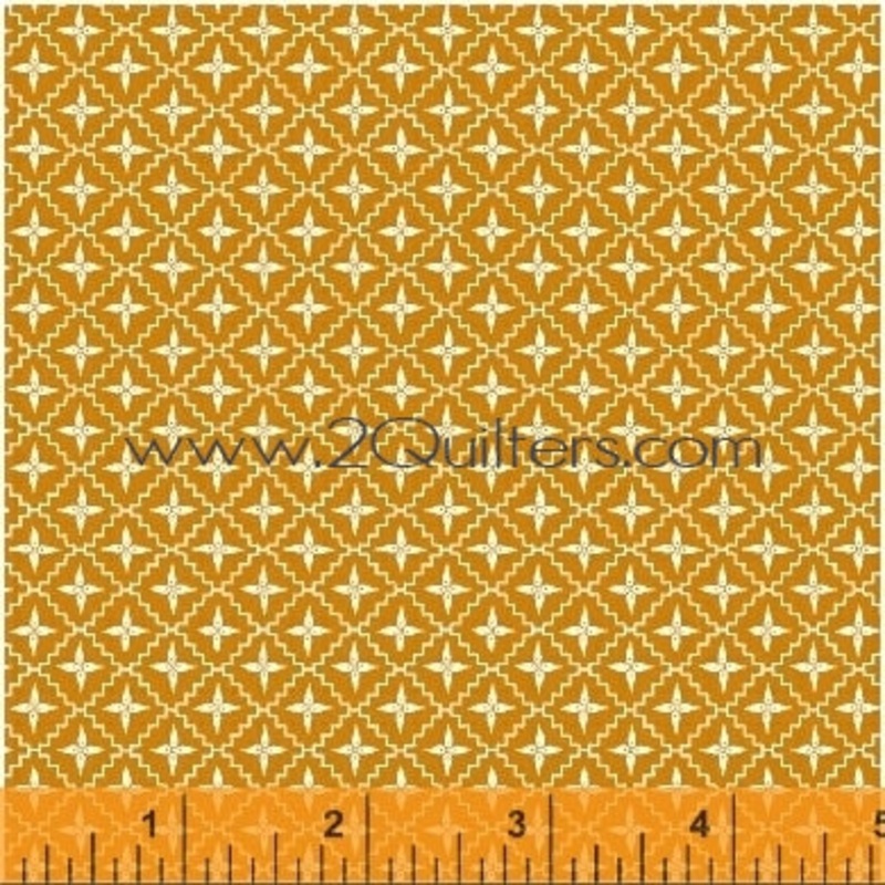 *Closeout Sale* Modern Country Diamond Stars (cheddar), per half-yard