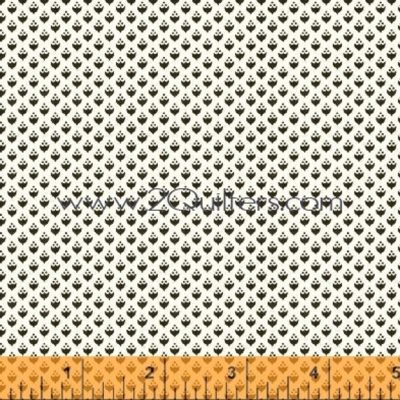 *Closeout Sale* Modern Country Dotted Diamonds (charcoal), per half-yard