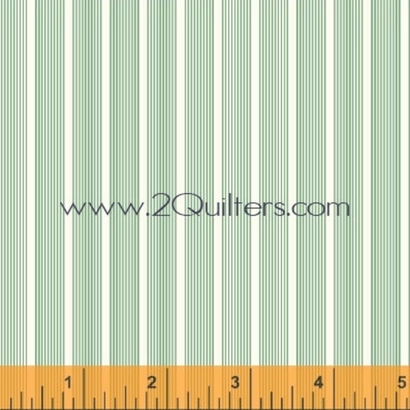 *Closeout Sale* Modern Country Fine Line Stripes (mint), per half-yard