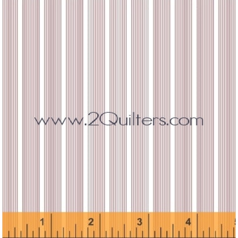 *Closeout Sale* Modern Country Fine Line Stripes (raspberry), per half-yard