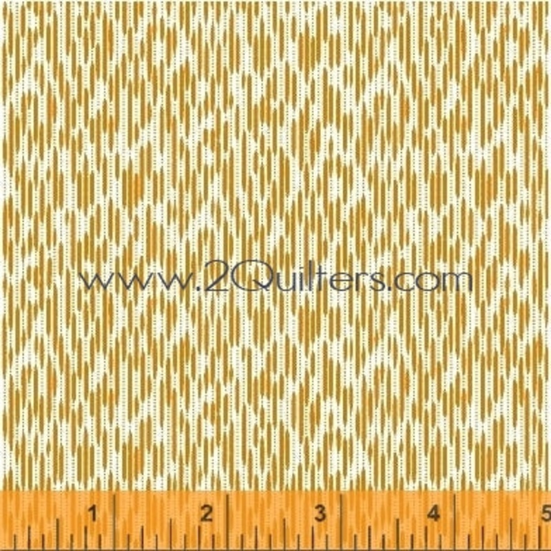 *Closeout Sale* Modern Country Ikat (cheddar), per half-yard