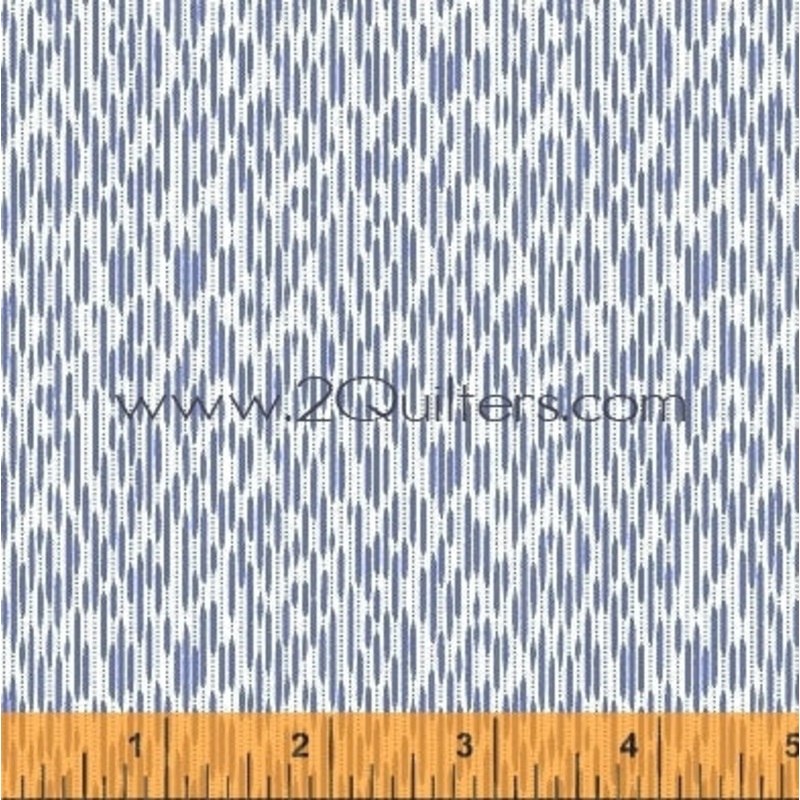 *Closeout Sale* Modern Country Ikat (periwinkle), per half-yard