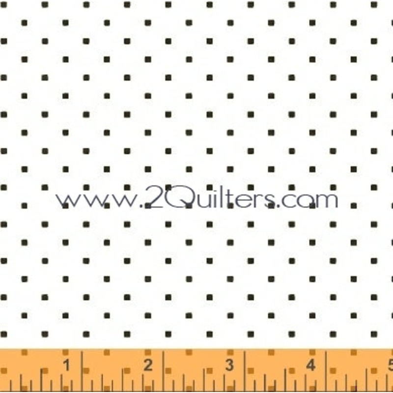 *Closeout Sale* Modern Country Squares (charcoal), per half-yard