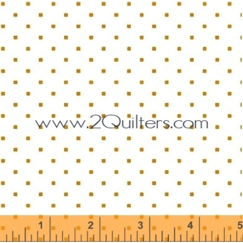 *Closeout Sale* Modern Country Squares (cheddar), per half-yard