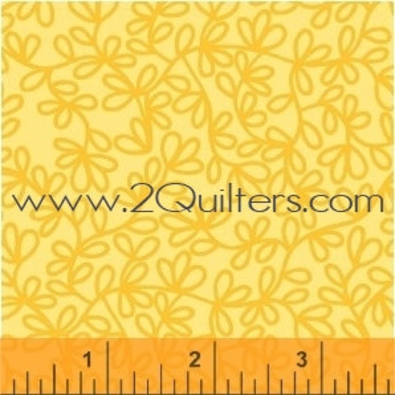*Closeout Sale* Rumble Tonal Sprigs (Yellow), per half-yard