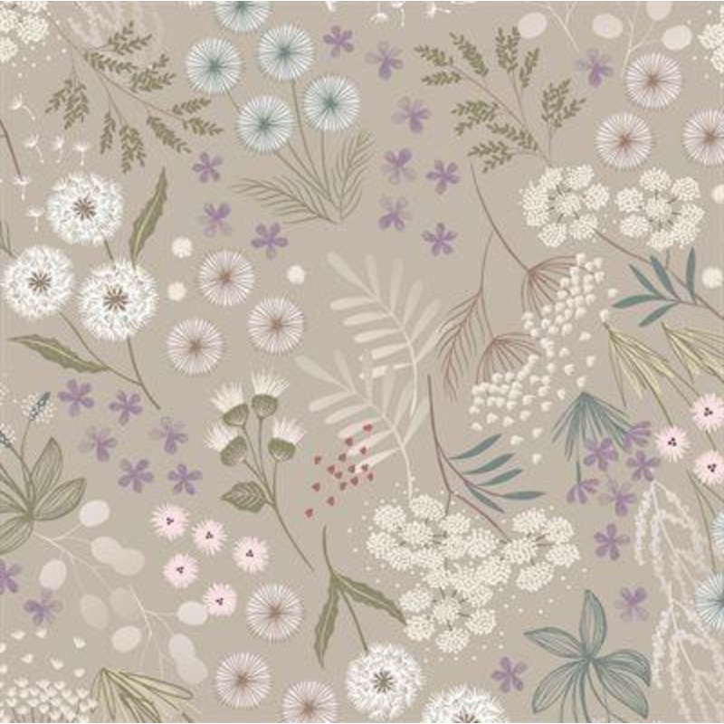 Natural Meadow Flowers by Lewis & Irene  108 Cotton (W6) - Sold in UNITS of 1/4 metre