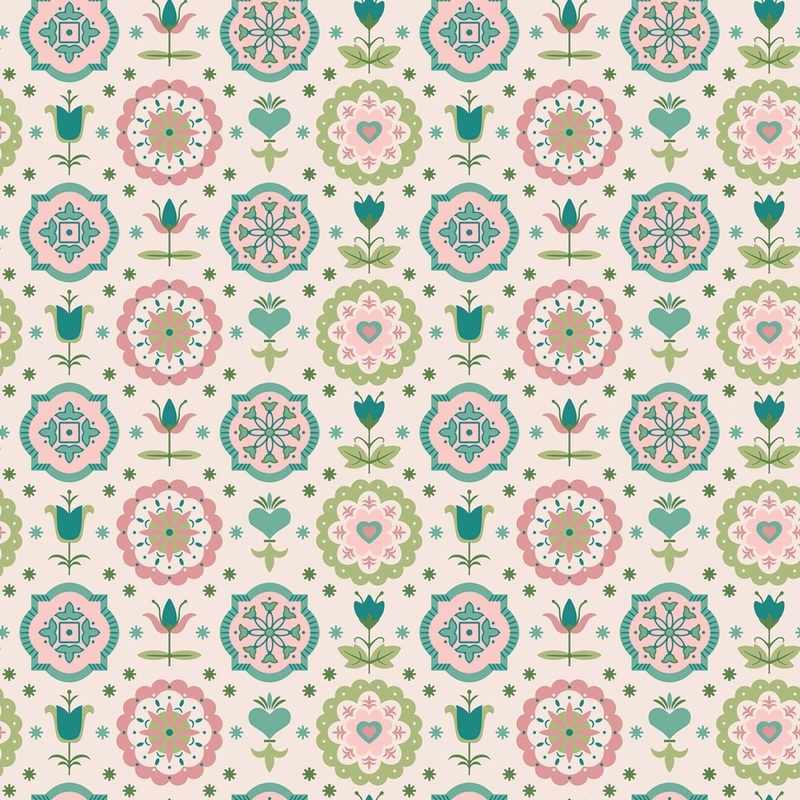 Spring Charm Lagoon Piece & Plenty 108 Cotton (WB15894R-LAGOON) - Sold in UNITS of 1/4 metre