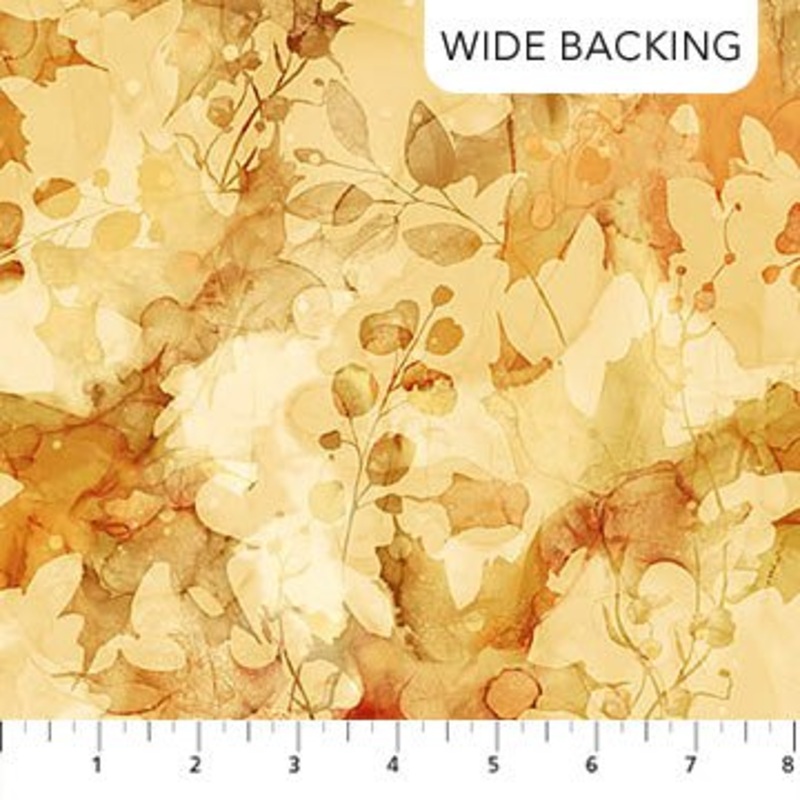Autumn Breeze Ochre 108 Cotton (B28058-52) - Sold in UNITS of  metre
