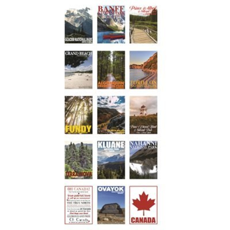 Canadian Road Trip By Hoffman  Digital Panel   18 x 43 (20001-3)  Sold by the Panel