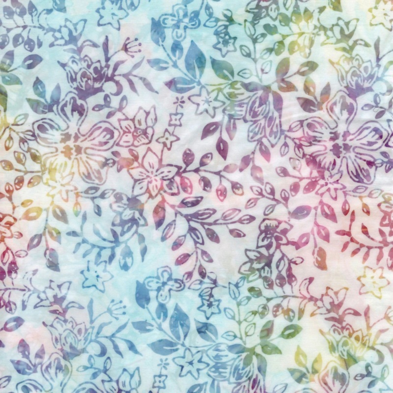 Confetti Floral & Leafy Vine 106 Batik (BX1944-CONFETTI) - Sold in UNITS of 1/4 metre