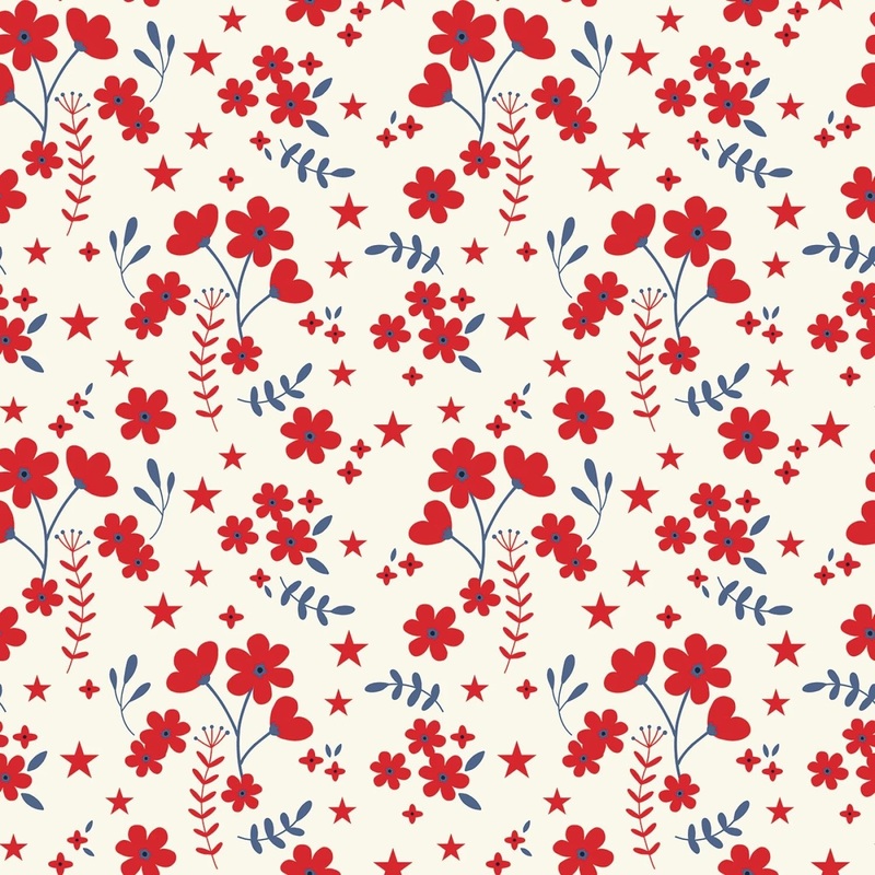 Freedom Garden Floral 108 Cotton (WB15628R-MULTI) - Sold in UNITS of 1/4 metre