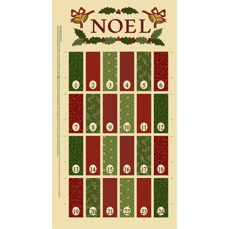Advent Calendar Panel - Canvas | Cozy Christmas by Katie Solberg Collection (C111339P-MULTI)
