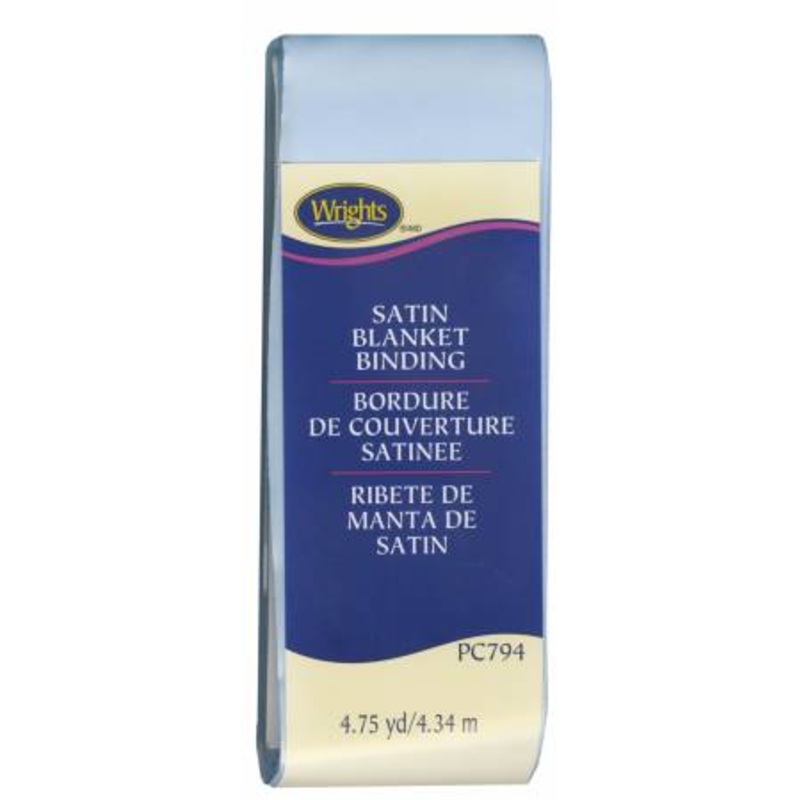 Satin Blanket Binding - Blue