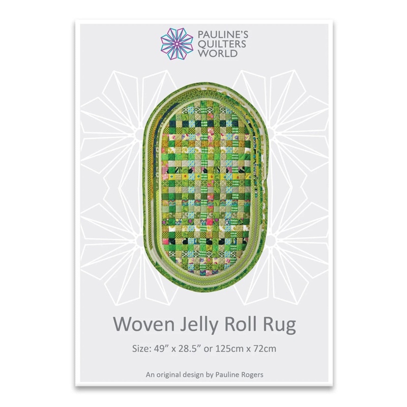 Woven Jelly Roll Rug Pattern by Pauline Rogers From Pauline's Quilters World (PQW-WJRRP)