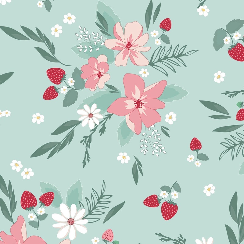 Berry Market by Beverly McCullough Collection - Songbird | 108 Cotton (WB15749R-SONGBIRD) - Sold in UNITS of 1/4 metre