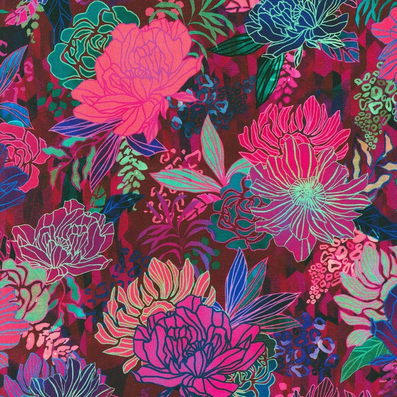 Dahlia from Robert Kaufman | 108 Cotton (SRKDX21970472) - Sold in UNITS of 1/4 metre