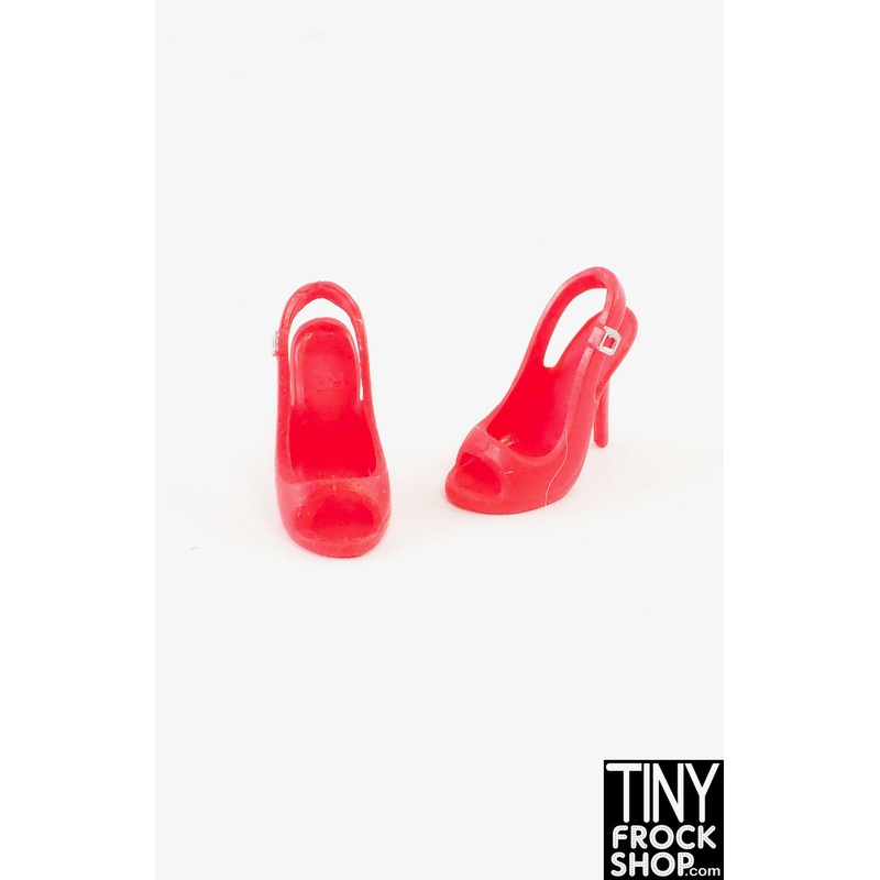 12 Fashion Doll Sling Back Red Heels