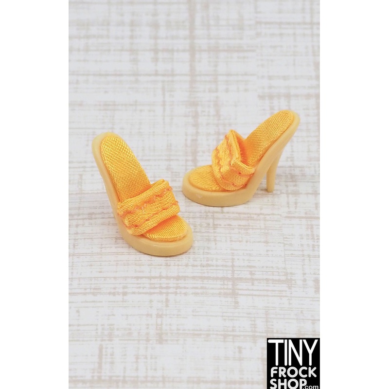 12 Fashion Doll Tangerine Slide on Heels