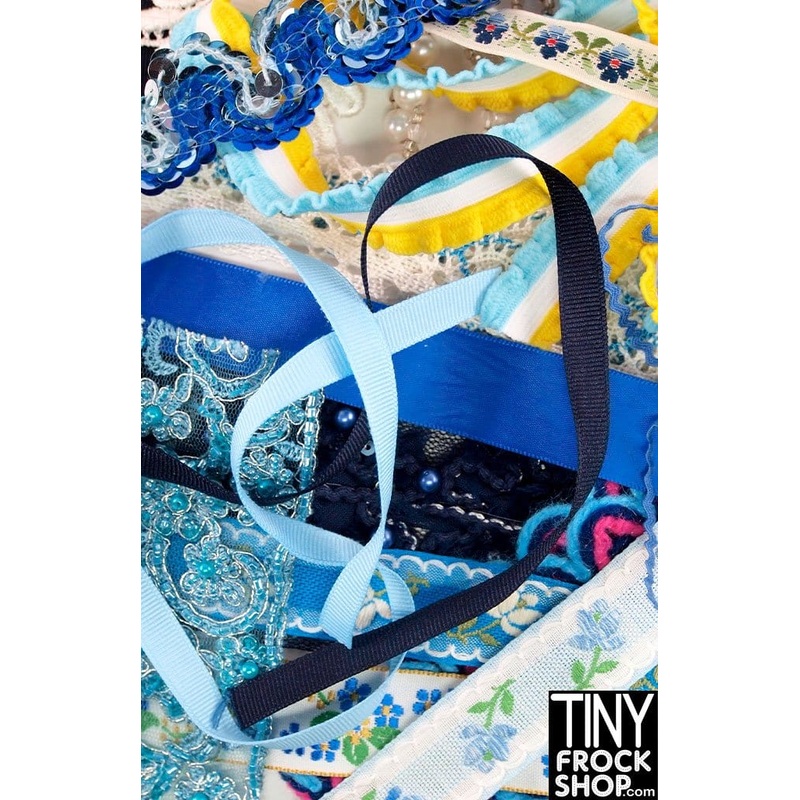 12 Fashion Doll Trim Pack Blue