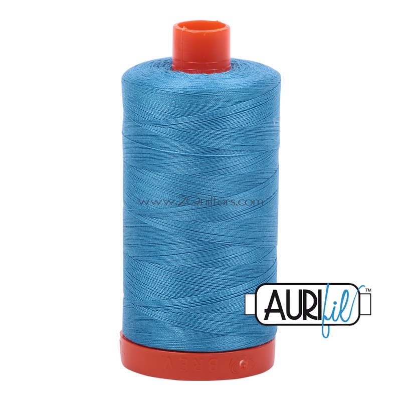 Aurifil 50wt Thread - Large Spool Bright Teal #1320