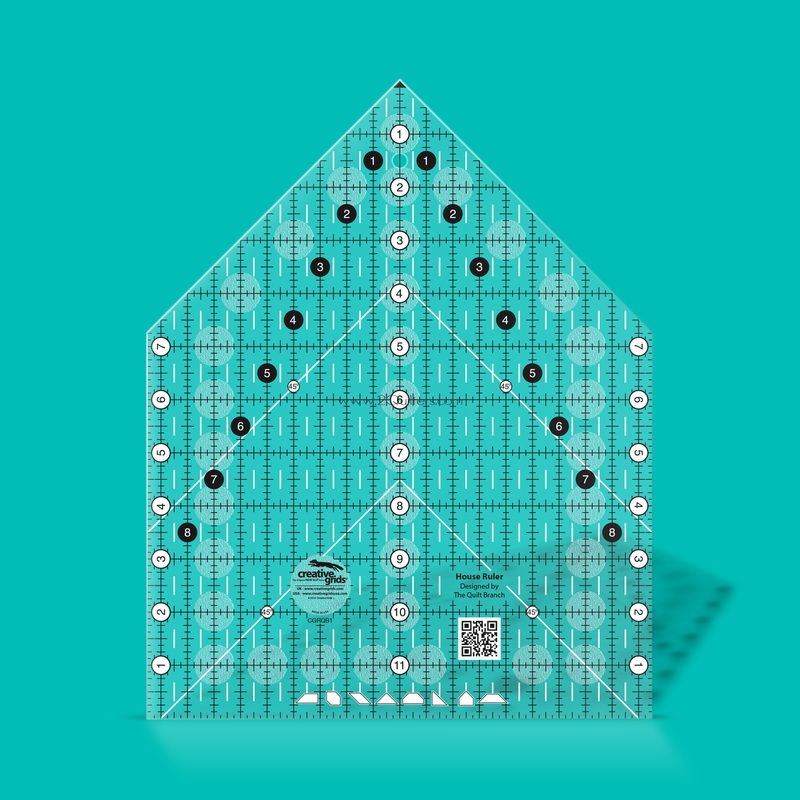 Creative Grids Cottage or House Quilt Ruler