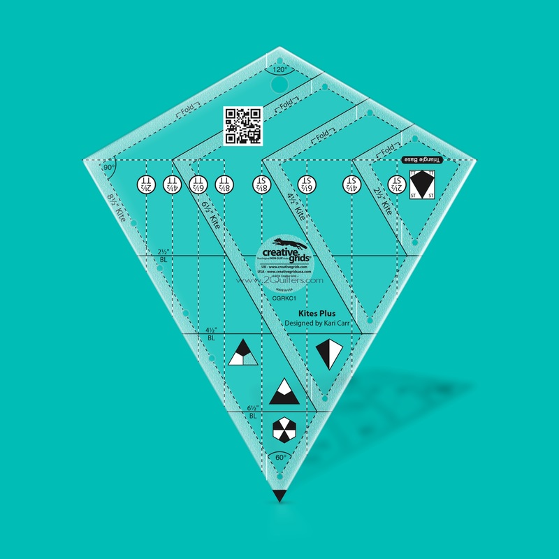 Creative Grids Kites Plus Quilt Ruler