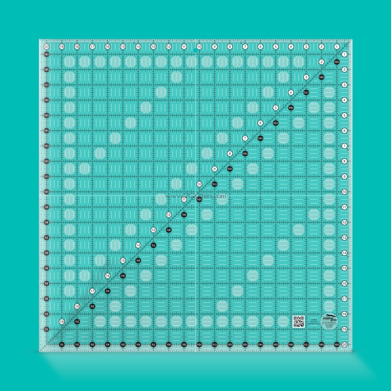 Creative Grids Non Slip Quilt Ruler:  20-1/2in Square (CGR20)