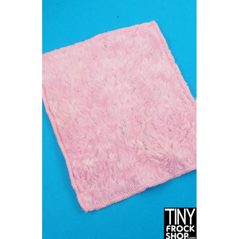 12 Fashion Doll  Pink Furry Area Rug
