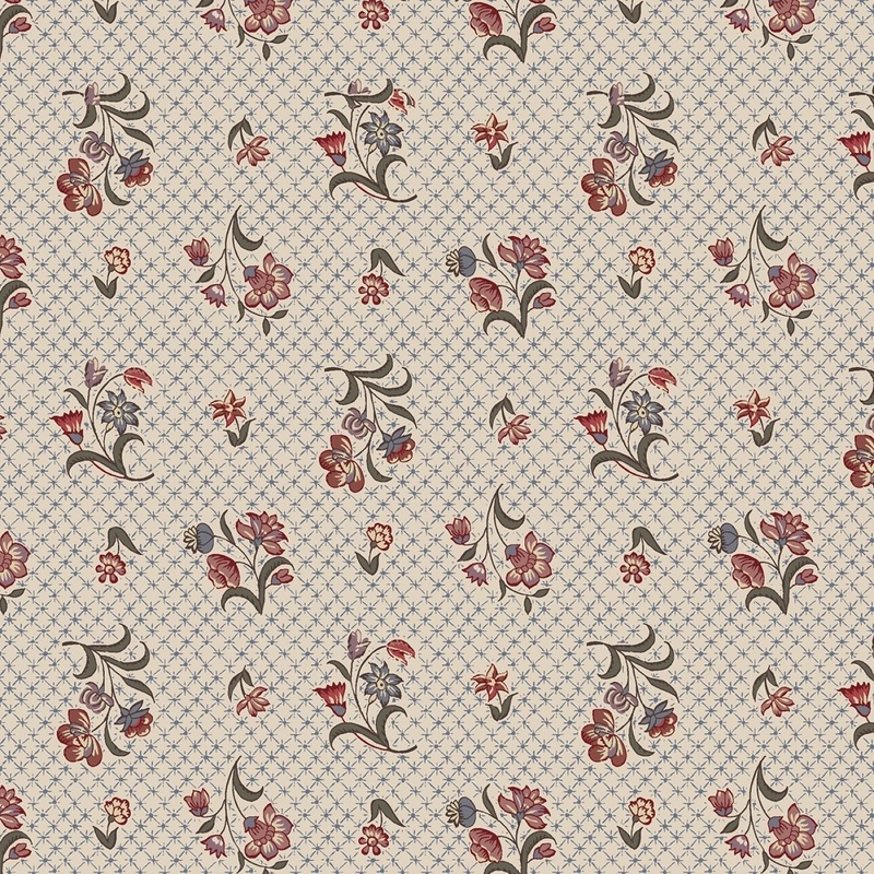 44 Freedom Rings - Multi Fenced Garden Cotton (R651374D-MULTI) - Sold in UNITS of 1/4 metre