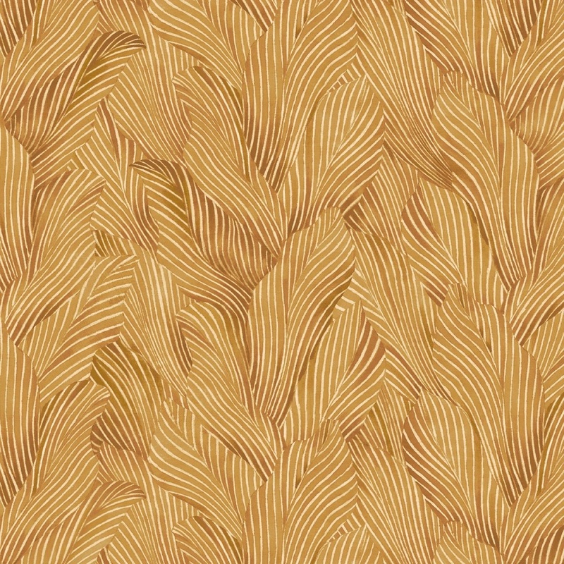 Earth Tones by P&B Textiles Collection - Tonal Leaves | 108 Cotton (EARW05785-AU)  Sold in UNITS of  metre