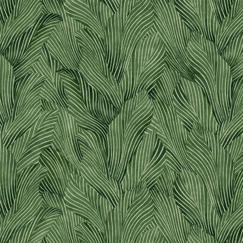 Earth Tones by P&B Textiles Collection - Tonal Leaves | 108 Cotton (EARW05785-G)  Sold in UNITS of  metre