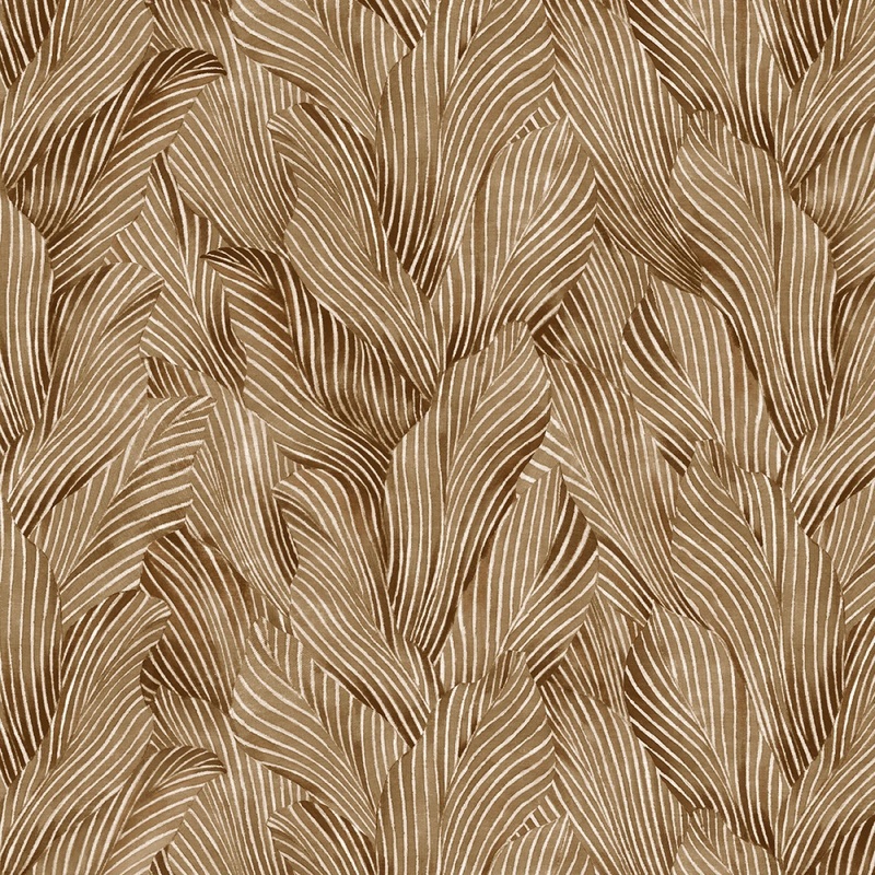 Earth Tones by P&B Textiles Collection - Tonal Leaves | 108 Cotton (EARW05785-Z)  Sold in UNITS of  metre