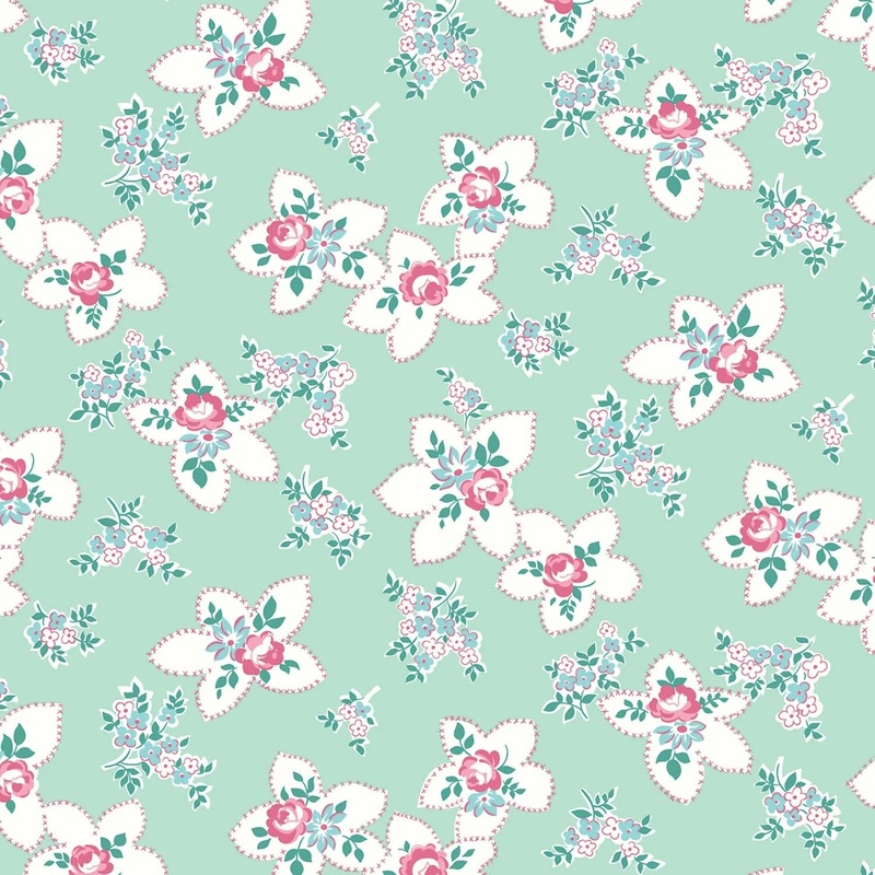Mint Precious Petites By Gerri Robinson 108 Cotton (WB15838R-MINT)  Sold in UNITS of  metre