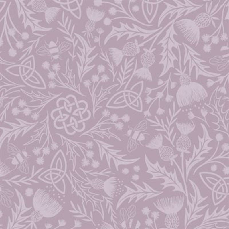 Mono Thistle Light Lavender by Lewis & Irene  108 Cotton (W17) - Sold in UNITS of 1/4 metre