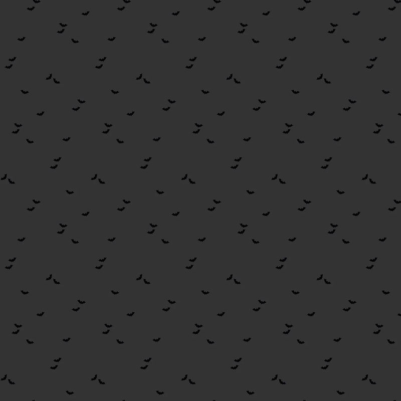 Basic Bat Black Halloween | 43/44 Cotton (C651R-BLACK) - Sold in UNITS of  metre