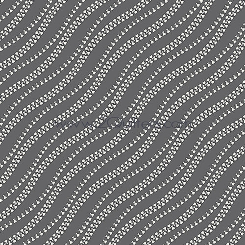 *Closeout Sale* AGF: Make Closures Pewter in Voile, per half-yard