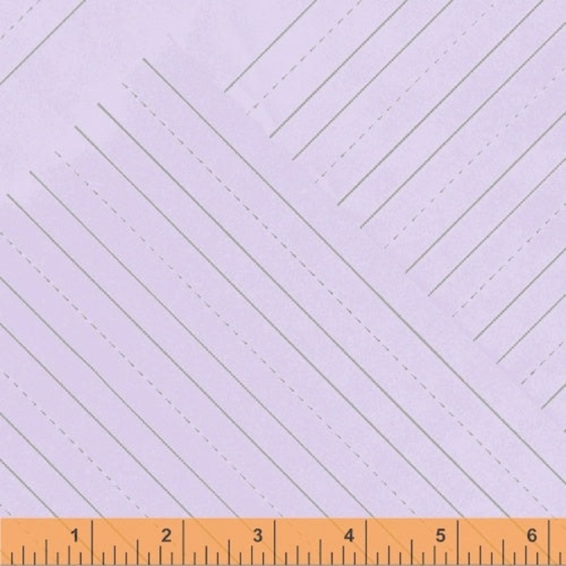 *Closeout Sale* Jot, Penmanship in Thistle, per half-yard