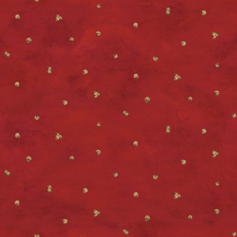 Covered Bridges in Fall by Tara Reed Collection | 44/45 Cotton (C16214R-RED) - Sold in UNITS of 1/4 metre