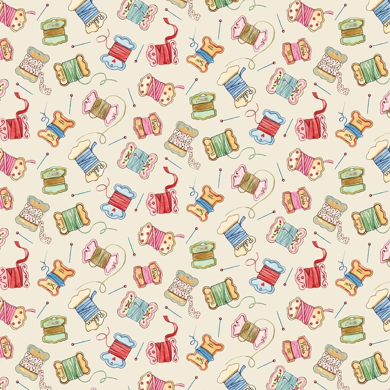 Cream Floss Bobbing | 43/44 Cotton (DDC12155-CREM) - Sold in UNITS of  metre