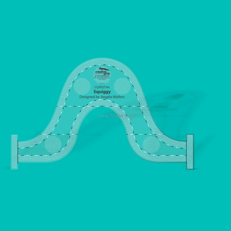 Creative Grids Machine Quilting Tool - Squiggy by Angela Walters