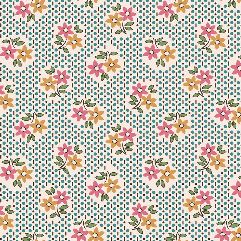 Gentler Times by Lori Holt Collection - Nostalgia Cozy | 108 Cotton (WB16492R-COZY) - Sold in UNITS of 1/4 metre