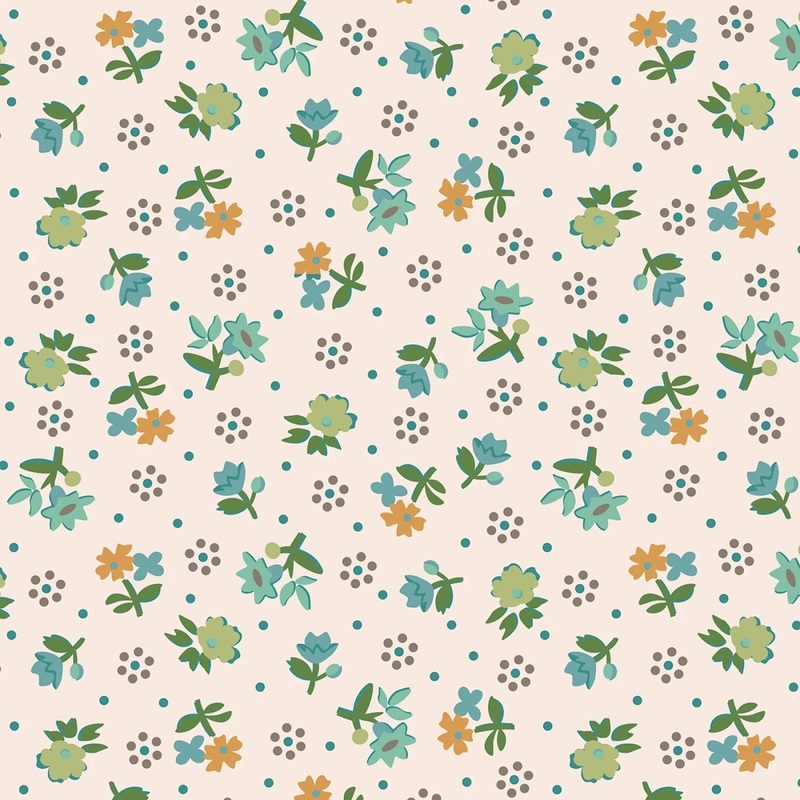 Gentler Times - Pebble by Lori Holt  | 108 Cotton (WB16493R-PEBBLE) - Sold in UNITS of 1/4 metre