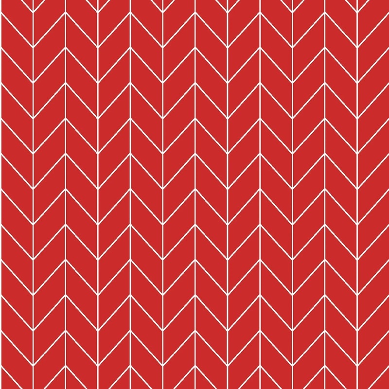 Red Chevron | 43/44 Cotton (8258M-R) - Sold in UNITS of  metre