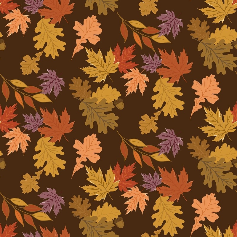 The Awe of Autumn - Leaves Brown | 108 Cotton (WB16199R-BROWN) - Sold in UNITS of 1/4 metre